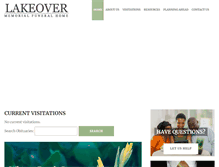 Tablet Screenshot of lakeover.com